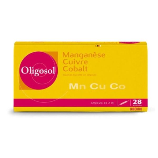 Oligosol Manganèse Cuivre Cobalt 28 ampoules