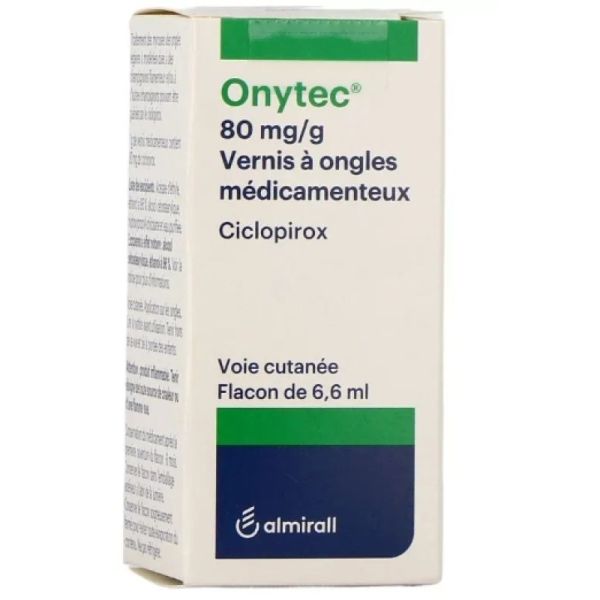 Onytec 80 mg/g Vernis à Ongles Médicamenteux 6.6ml