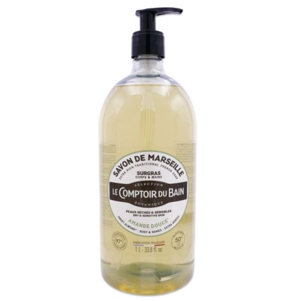 Savon liquide surgras Amande 1 L