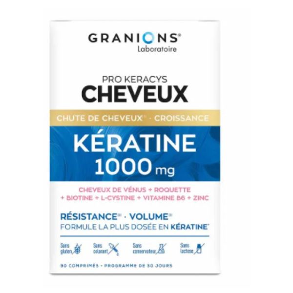 Pro Keracys Cheveux Kératine 90 Comprimés