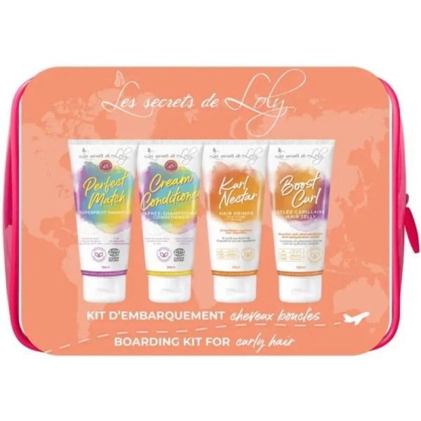 Trousse voyage cheveux bouclés
