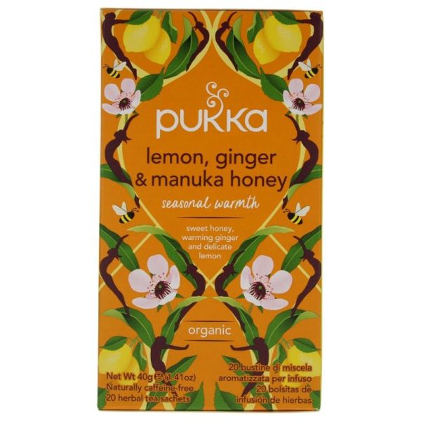 Citron Gingembre et Miel de Manuka Bio 20 Sachets