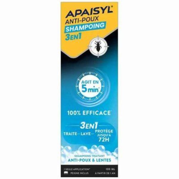 Apaisyl Anti-Poux Shampooing 3 en 1 100 ml