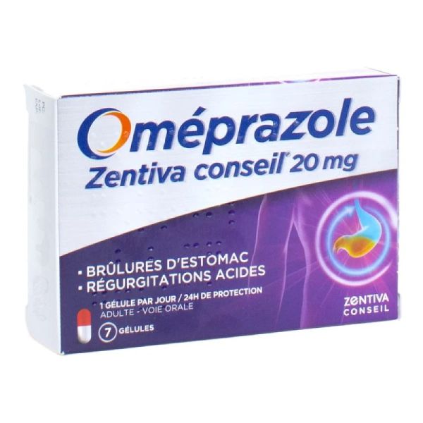 Oméprazole Zentiva conseil 20mg