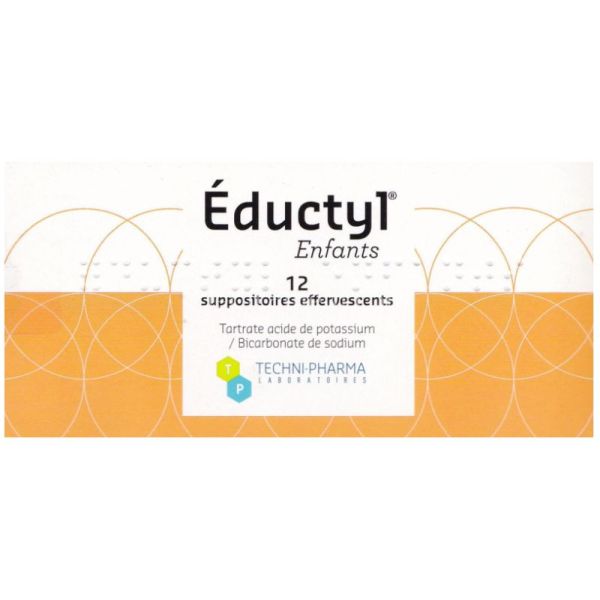 Eductyl Enfants 12 suppositoires effervescents