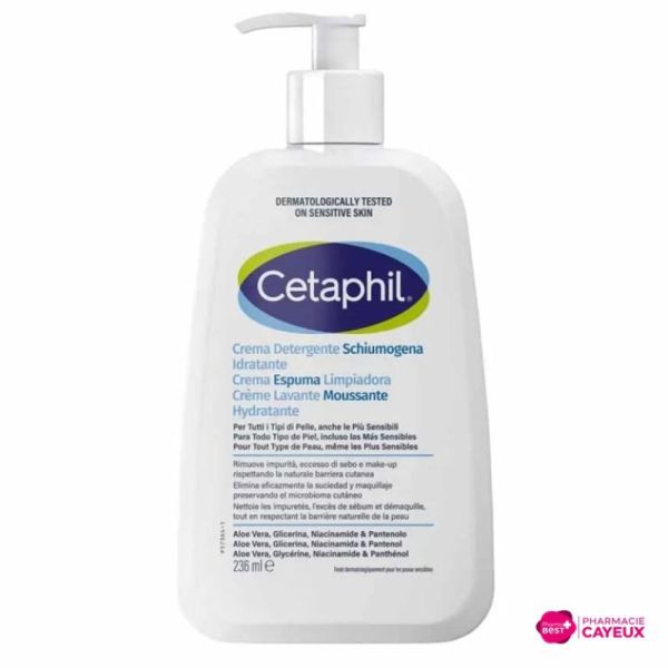 Crème nettoyante moussante hydratante 236 ml