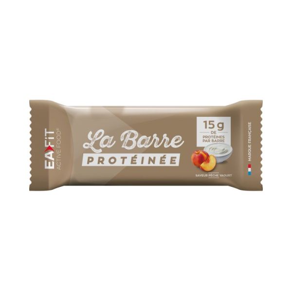 Barre protéinée saveur pêche yaourt 46g