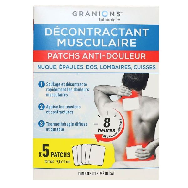 Patchs Anti-Douleur Décontractant Musculaire