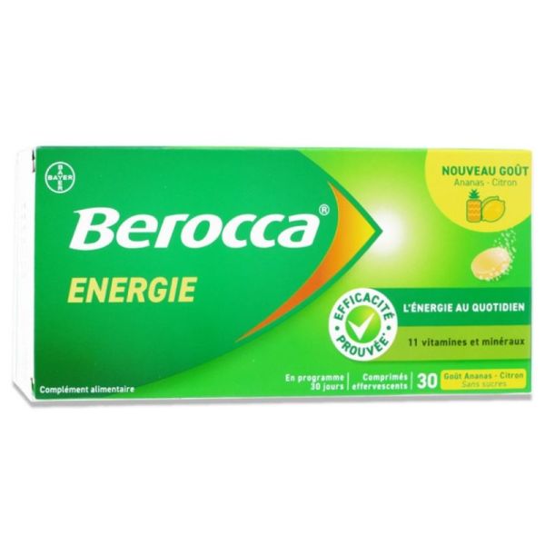 Énergie Ananas-Citron - 30 comprimés effervescents