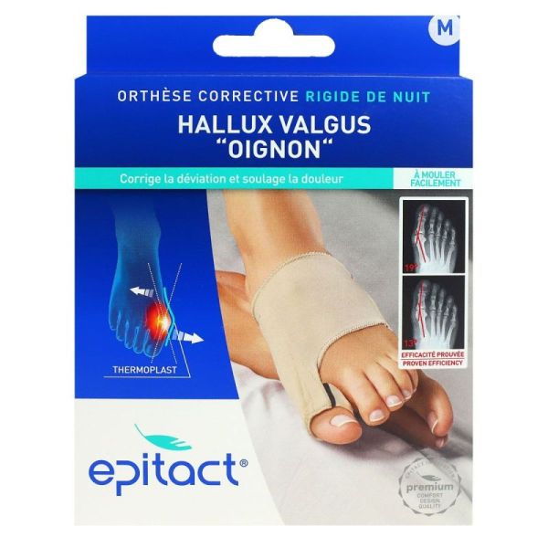 Orthèse de Nuit Taille M (Médium) Hallux Valgus Thermoformable, Corrective, Unilatérale