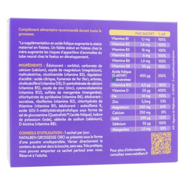 Grossesse Oro - 28 sachets