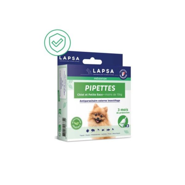 Pipettes Chiot et Chien Petite Race - 3x1,5ml