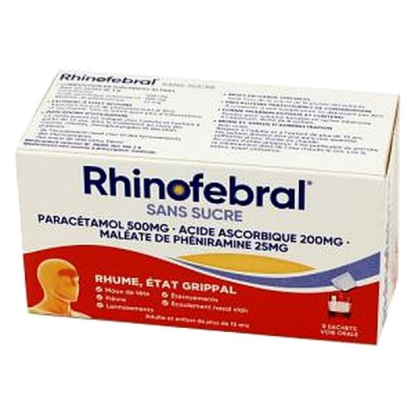 Rhinofebral S/s Buv Pdr Sach 8