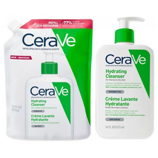 Crème Lavante Hydratante Éco-Recharge 473 ml