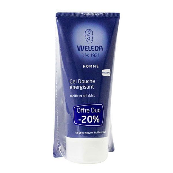 Gel douche énergisant pour l'homme 2x200ml