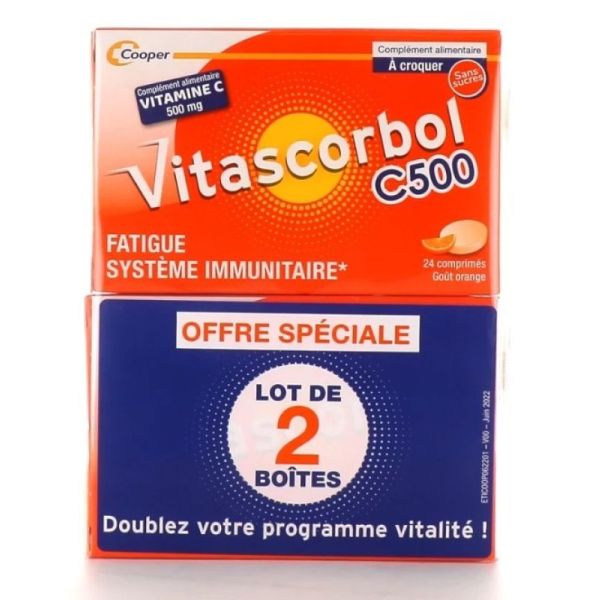 Vitascorbol C500 Comprimés 2 x 24
