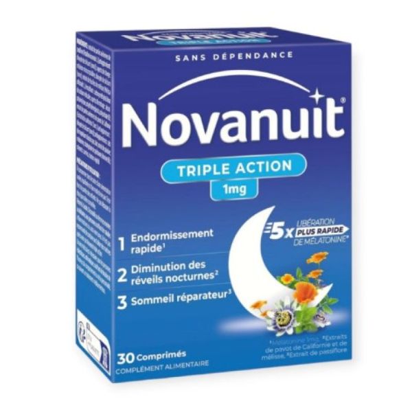 Sanofi Novanuit Triple Action 30 Comprimés