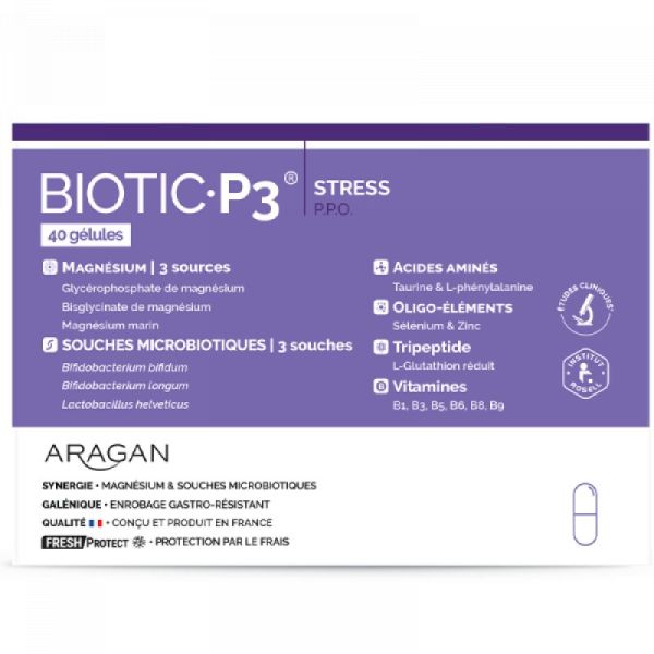 Biotic P3 Stress Pro - 40 gélules