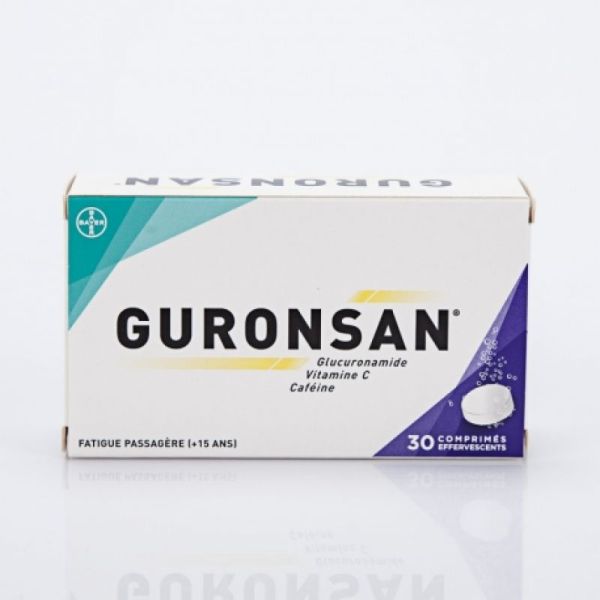 Guronsan effervescent - Médicament contre la Fatigue - Vitamine