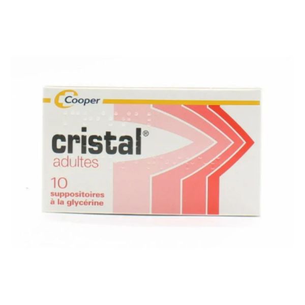 Cristal Suppositoire adultes 10 suppositoires