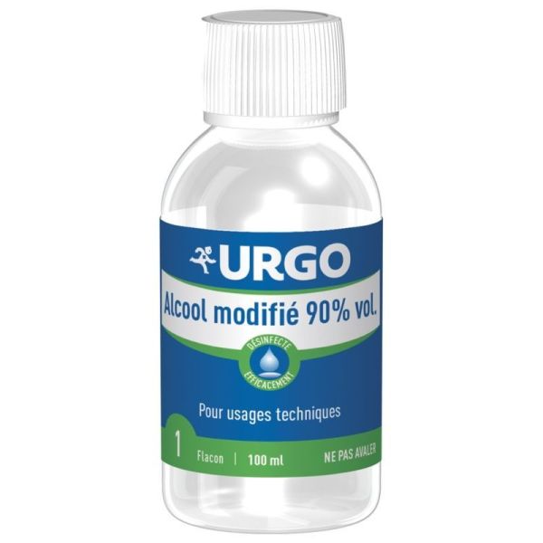 Urgo premiers secours alcool modifié 90% Vol. 100 ml
