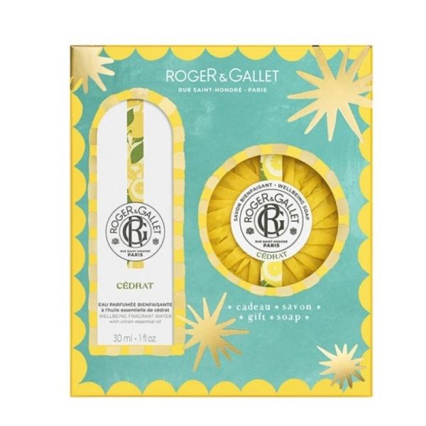 Coffret Cédrat Eau Parfumée Bienfaisante 30 ml + Savon Bienfaisant 100 g Offert