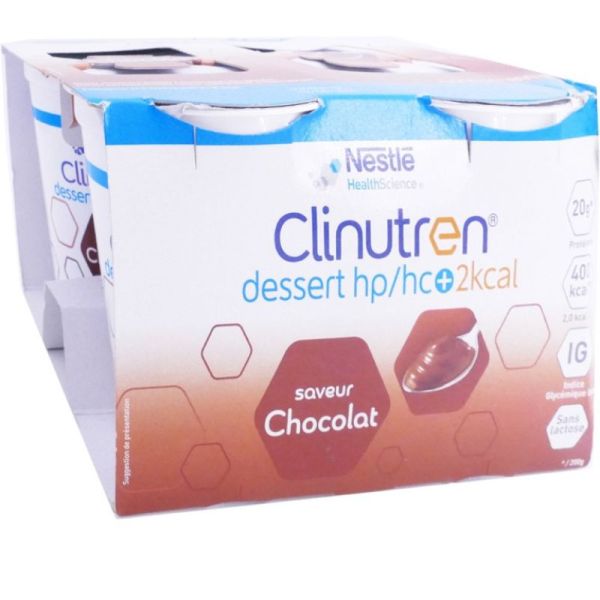 Clinutren Dessert 2 kcal Chocolat - 4 x 200 g
