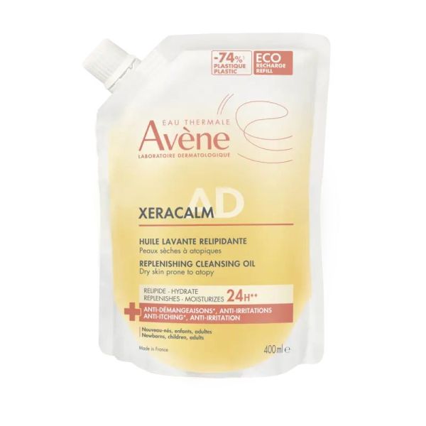 XeraCalm A.D Huile lavante relipidante recharge 400 ml