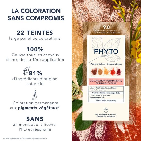 Phyto Coloration Permanente 9,8