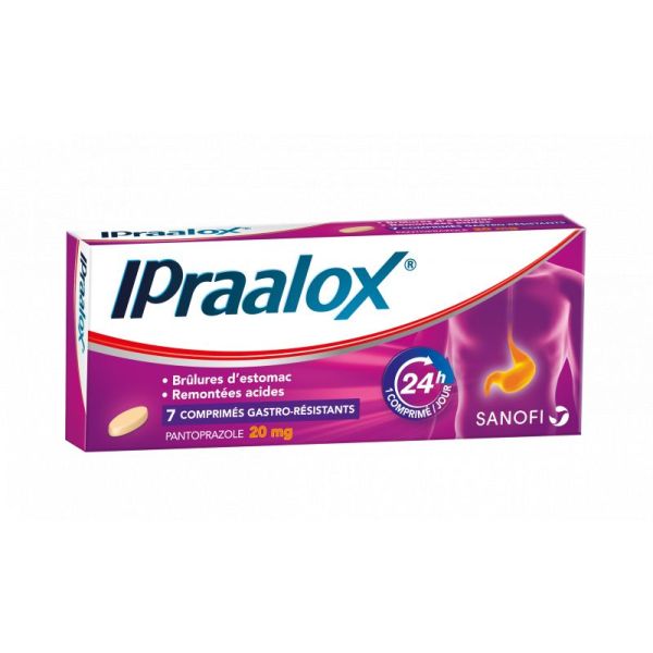 Ipraalox pantoprazole 20mg 7 comprimés