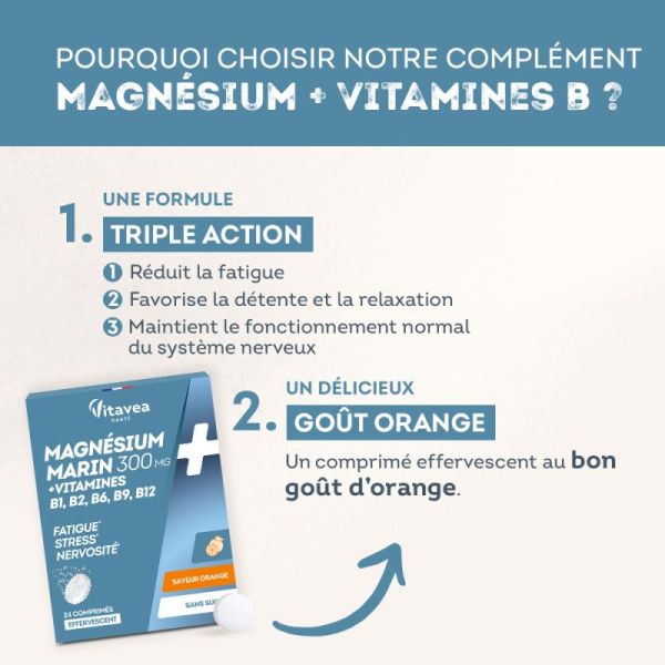 Magnésium & vitamines détente 24 comprimés
