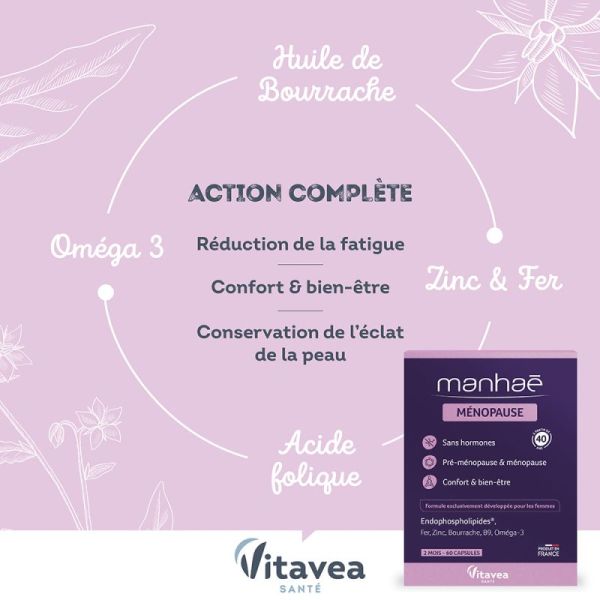 Manhaé Ménopause 60 Capsules