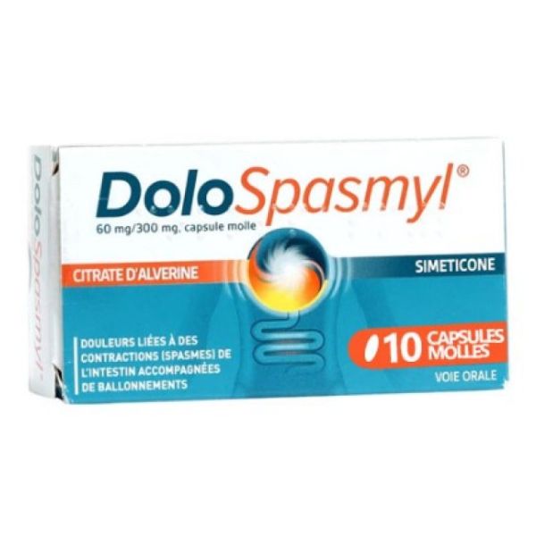 Dolospasmyl 10 capsules molles