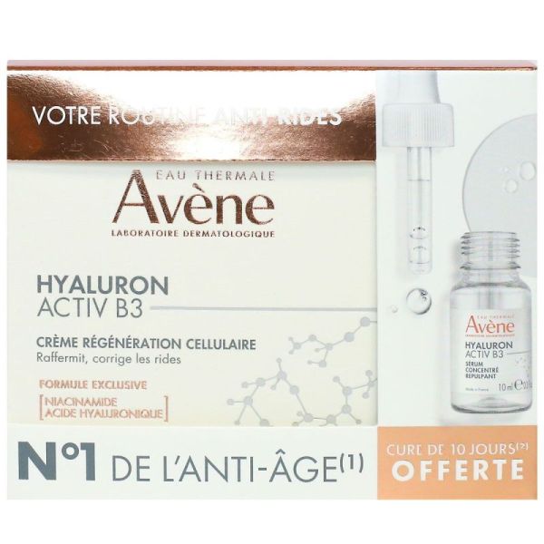 Crème régénération Cellulaire Hyaluron Activ B3 50 ml + Sérum offert 10ml