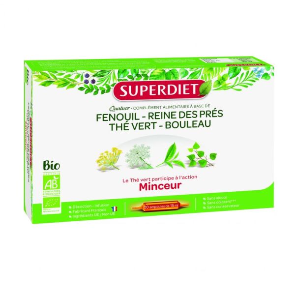 Quatuor minceur BIO - 20 ampoules