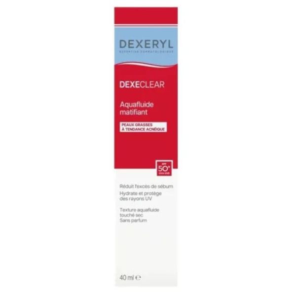 Dexeclear Aquafluide matifiant peaux grasses SPF50+ 40ml