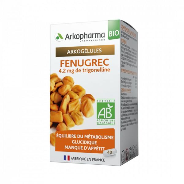 Arkogélules - Fenugrec BIO - 40 gélules