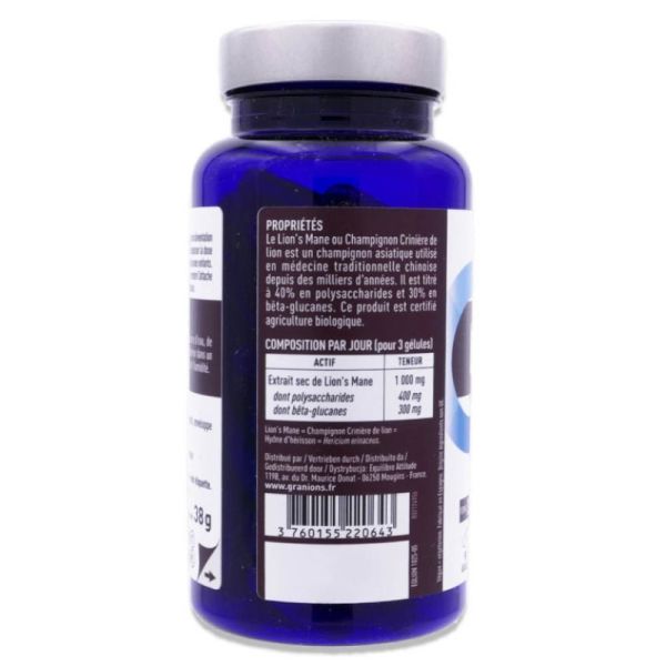 Lion's Mane Bio 1000 mg - 90 gélules