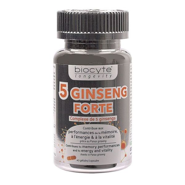 Longevity 5 Ginseng Forte 40 Gélules