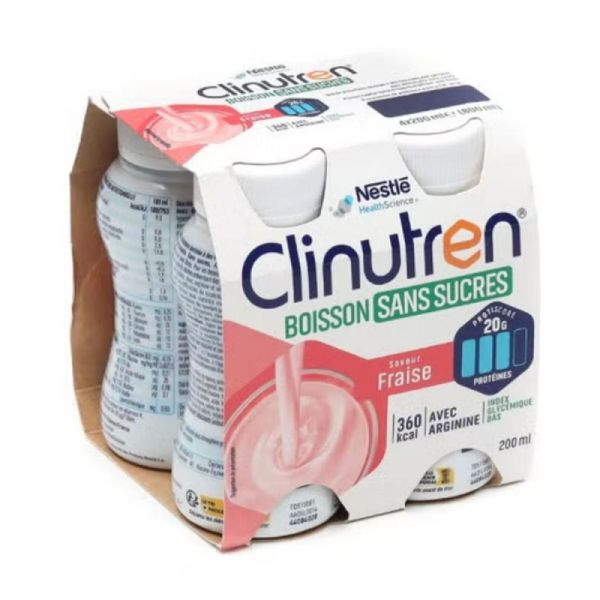 Clinutren Ultra saveur Fraise 4 X 200 ml
