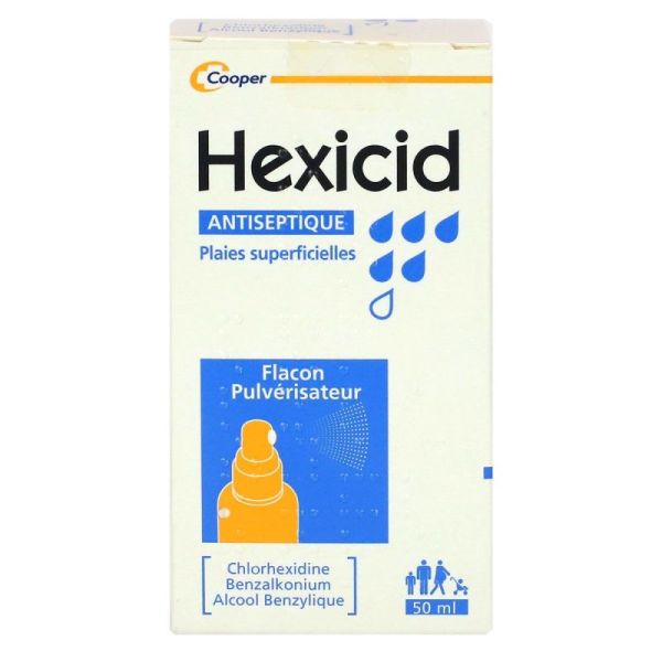 Hexicid Solution Antiseptique 50 ml