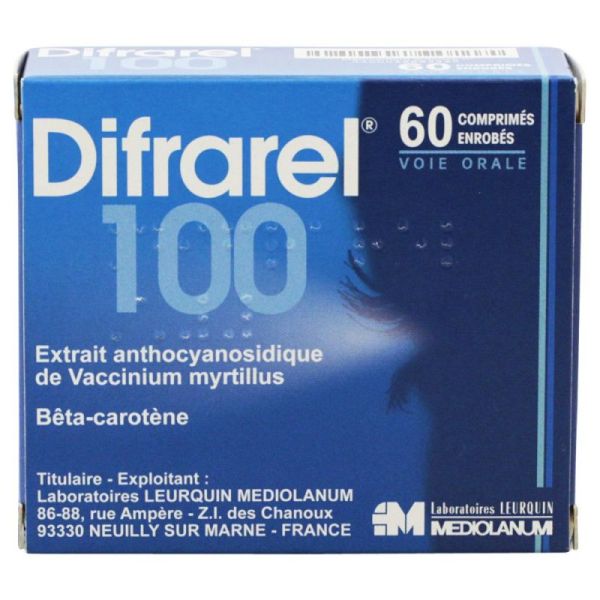 Difrarel 100 mg 60 comprimés