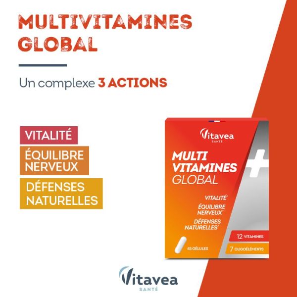 Multi vitamines global - 45 gélules