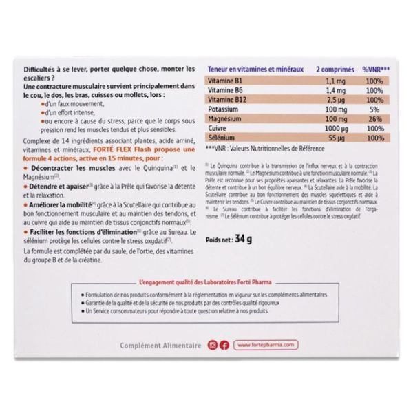 Flex Flash Décontractant musculaire - 2 x 20 comprimés