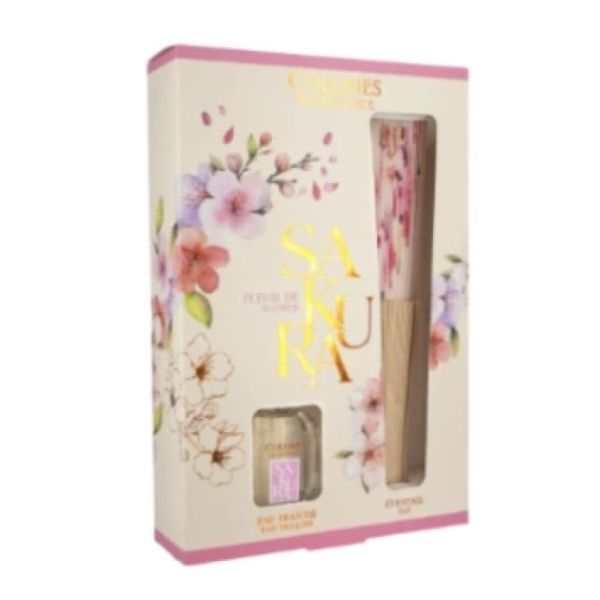 Coffret Eau fraîche Fleur de Sakura 50 ml + éventail