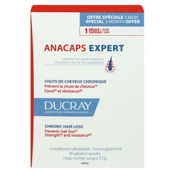 Anacaps Expert x90 gélules Chute de cheveux chronique