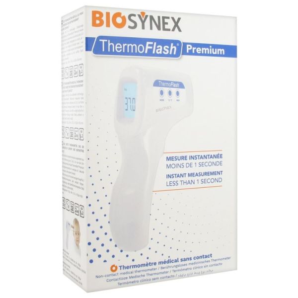 Exacto ThermoFlash Premium Thermomètre Médical Sans Contact