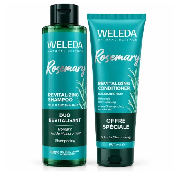Shampooing Revitalisant Romarin + Après-Shampooing – offre duo