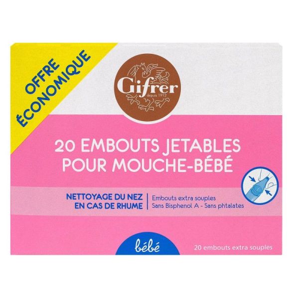 20 embouts jetables pour mouche bébé