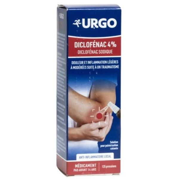 Diclofénac 4 % spray cutané 25 g – 125 pressions